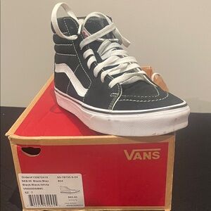 Vans High-Top Black and White Sneakers